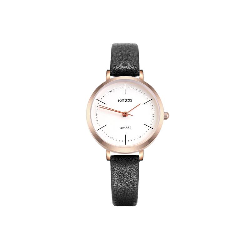 Women's Watch Simple Ins Belt Temperament Quartz Watch Digital Scale Casual Student Watch for Women