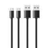 Кабель USB Type C 2 м [2 шт., черный]LpoieJun Type C (USB-A-C) Кабель Прочный ПВХ-материал Сверхбыстрая зарядка с выходом 2 А Совместимость с USB2.0