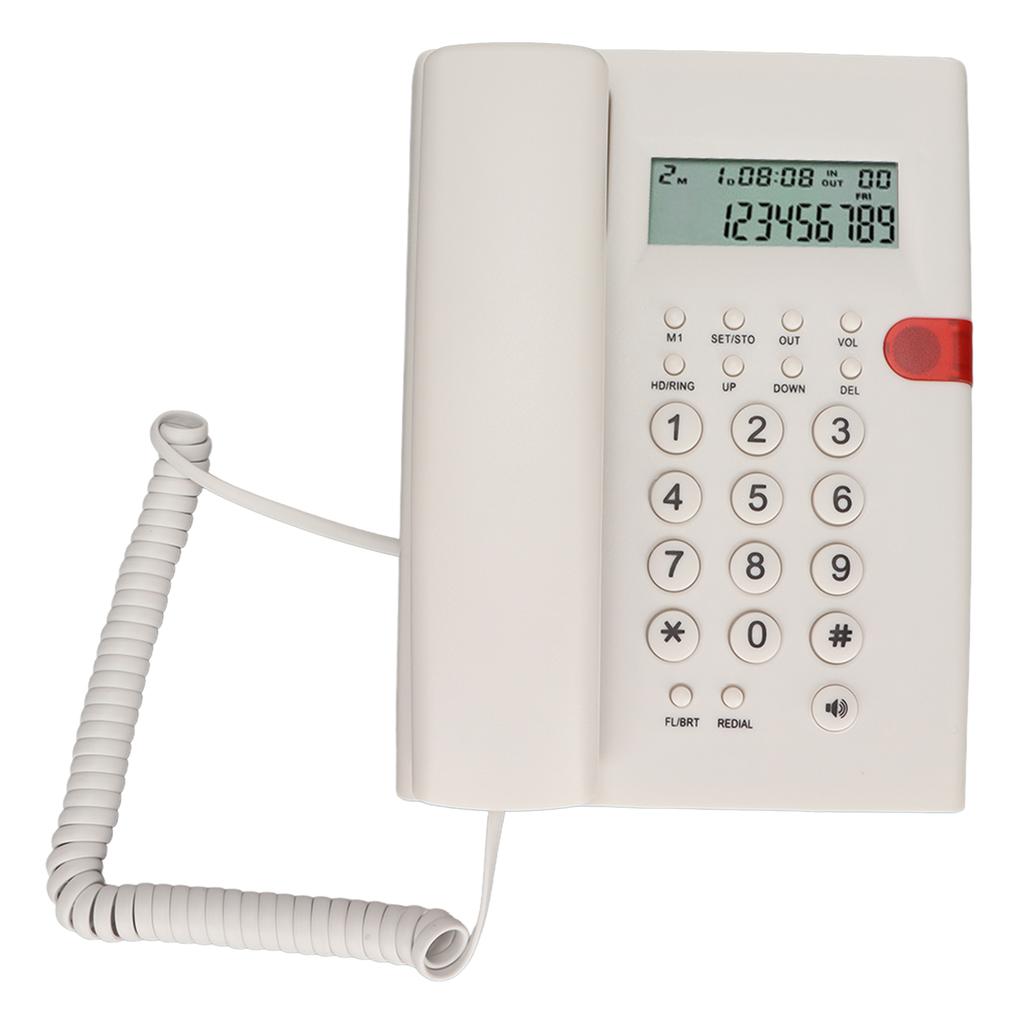 K010A-1 Corded Phone Caller ID Function Hands Calling Desktop Landline Phone for Hotel