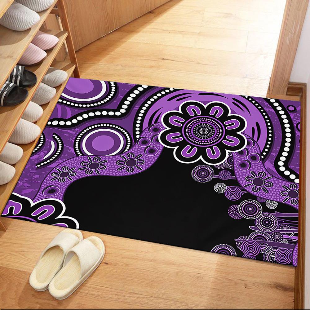 Australian Aboriginal Style 134 Area Rug Perfect for Hallway Dormitory Living Rooms Game Room Anti-slip Rug Decorate Offices