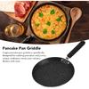 Tissting Crepe Pan 6in Aluminum Alloy Non Stick Pancake Dosa Griddle with Plastic Handle, Round Flat Skillet for Induction Stove Gas Cooker