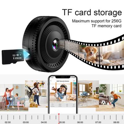 Беспроводная камера WiFi 1080P HD-совместимая Ночное видение Комнатная камера домашней безопасности Наружная камера видеонаблюдения Портативная мини-экшн-камера для спорта