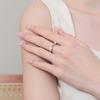 Minimalist Jewelry S925 Sterling Silver GRA Certificate VVs1 Full Moissanite Stackable Band Wedding Ring for Women