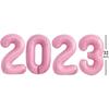 2023 2023 канун Нового года, праздничные принадлежности, украшение для выпускного (Светло-Розовый, 40,64 см.) Конфетно-розовый цифровой воздушный шар