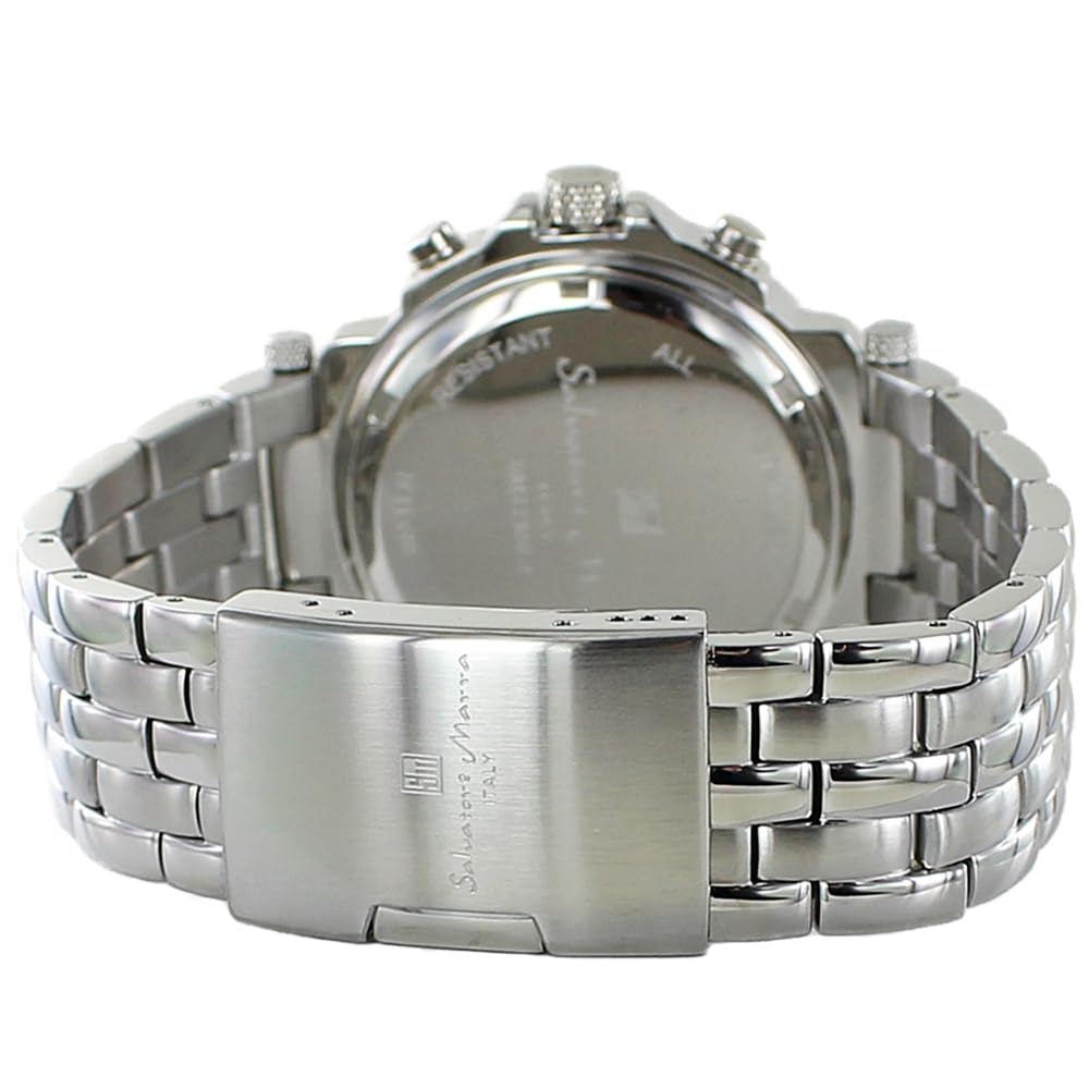 Salvatore Marra Мужские часы с браслетом из нержавеющей стали, водостойкость 10 АТМ, [№1]