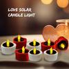 Heart Candle LED Tea Lights Solar Romantic Flameless Decorations Special Night Set for Valentine's Day Wedding Anniversary