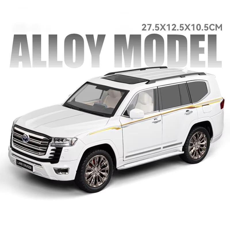 Очень большая 1/18 Toyota Land Cruiser LC300 ZX литая модель автомобиля из литого металла внедорожник модель автомобиля звук и свет детская игрушка подарок мальчику
