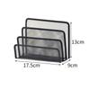 Papers Trays Notebook Stand Rack Desk 3-Layer Black Metal Iron Mesh Holder For Magazine Document File Book Rack Organizer Office