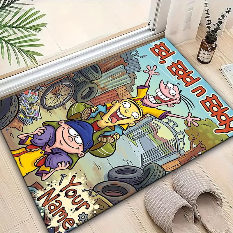 Custom Name Rug Ed Eddy Mystery Area Rug Suitable for Indoor And Outdoor,Carpets for Homes, Offices,Living Rooms,Home Decor,Christmas Gift