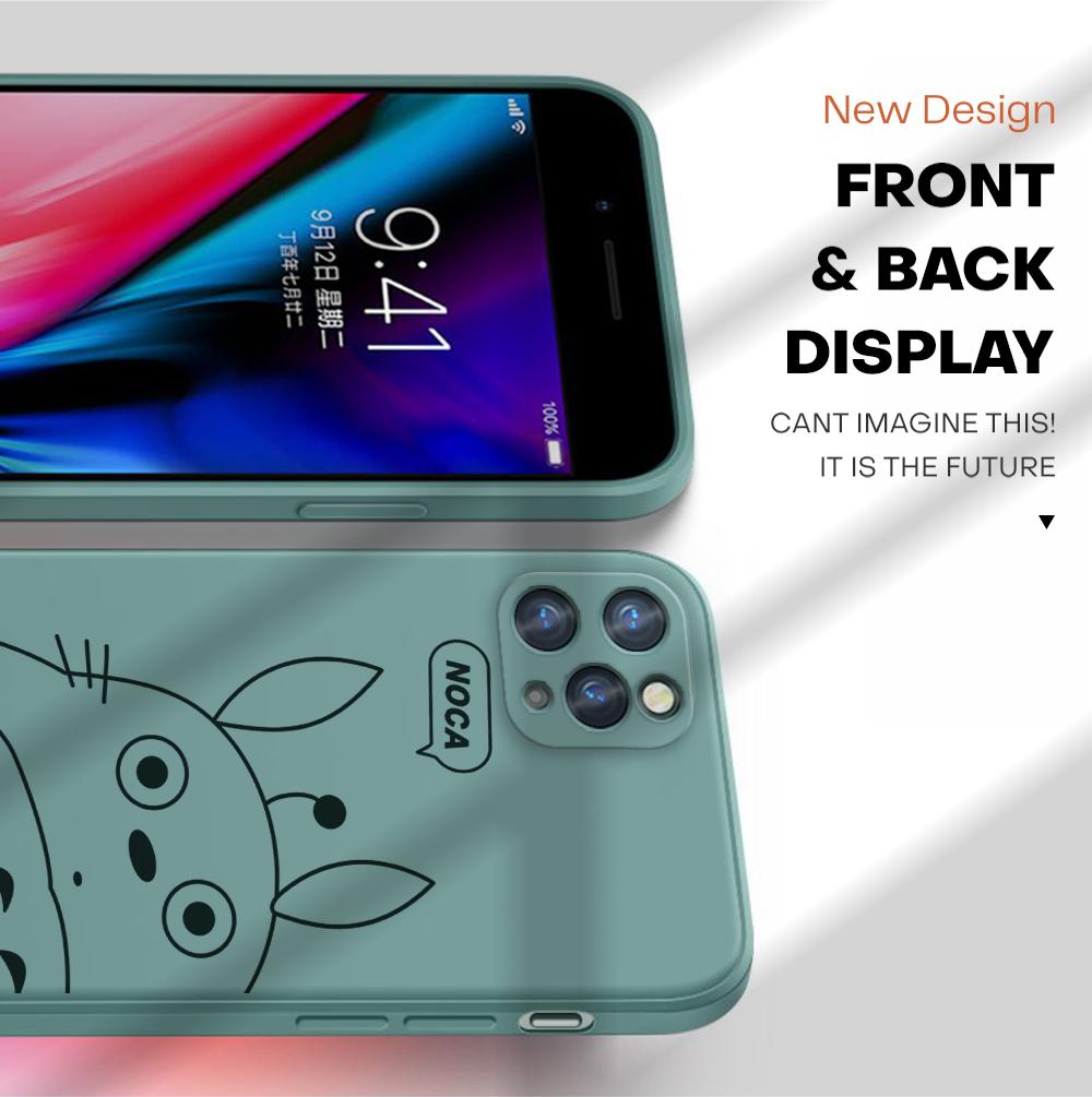 Мягкий силиконовый квадратный противоударный чехол Ghibli Миядзаки Хаяо «Мой сосед Тоторо» с полным покрытием для защиты камеры