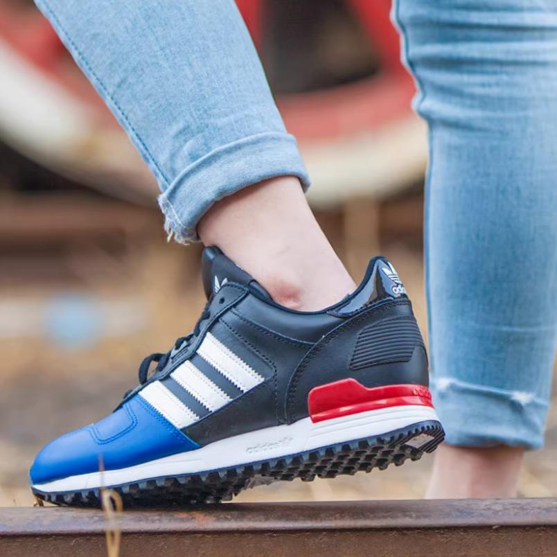 adidas Originals ZX 700 Нескользящие износостойкие Низкие повседневные кроссовки Женские Черные AQ3079