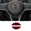 Carbon Fiber Car Steering Wheel Sticker For Tiida Teana Skyline Juke X-Trail Almera Qashqai Auto Interior Accessories