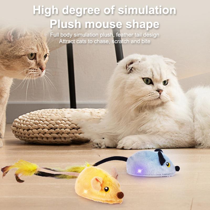 Creative Remote Control Simulated Mouse Toys Interactive Cat Toys Mouse Moving Cat Toys Funny Pet Cats Toys Pet Supplies