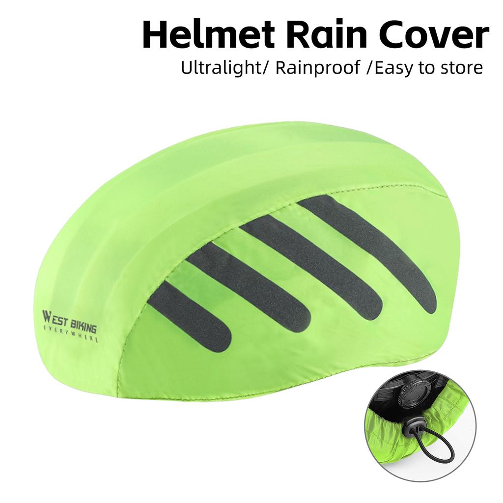 Велосипедный шлем Дождевик Светоотражающий дорожный велосипедный шлем Водонепроницаемый пылезащитный шнурок