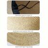 Foldable Straw Hat Wide Brim Fisherman Hat Women Fashion Sun Hat  For Beach Holiday Vacation