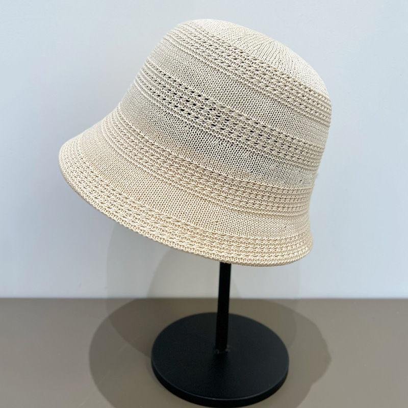 Вязаная панама женская весенне-летняя нестандартная новая панама складная солнцезащитная шляпа-тазик