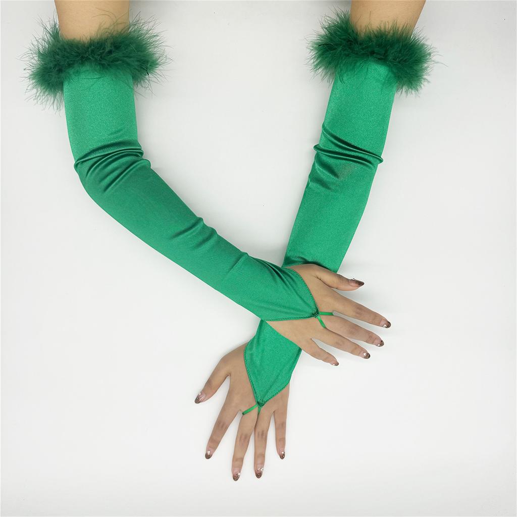 Elegant 1920s Party Fingerless Gloves for Women Long Length Arm Sleeves for Various Occasion Teaparty Dressingup Armwear