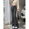 High Street Micro-pull Jeans Women's Spring New High-waisted Flared Pants Slim-fitting and Thin Horseshoe Jeans