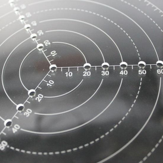 Круглый центроискатель Yousheng, циркуль, токарный центрирующий инструмент, калибр круга, акриловые круги для черчения, диаметр круга, шаблон для черчения кругов