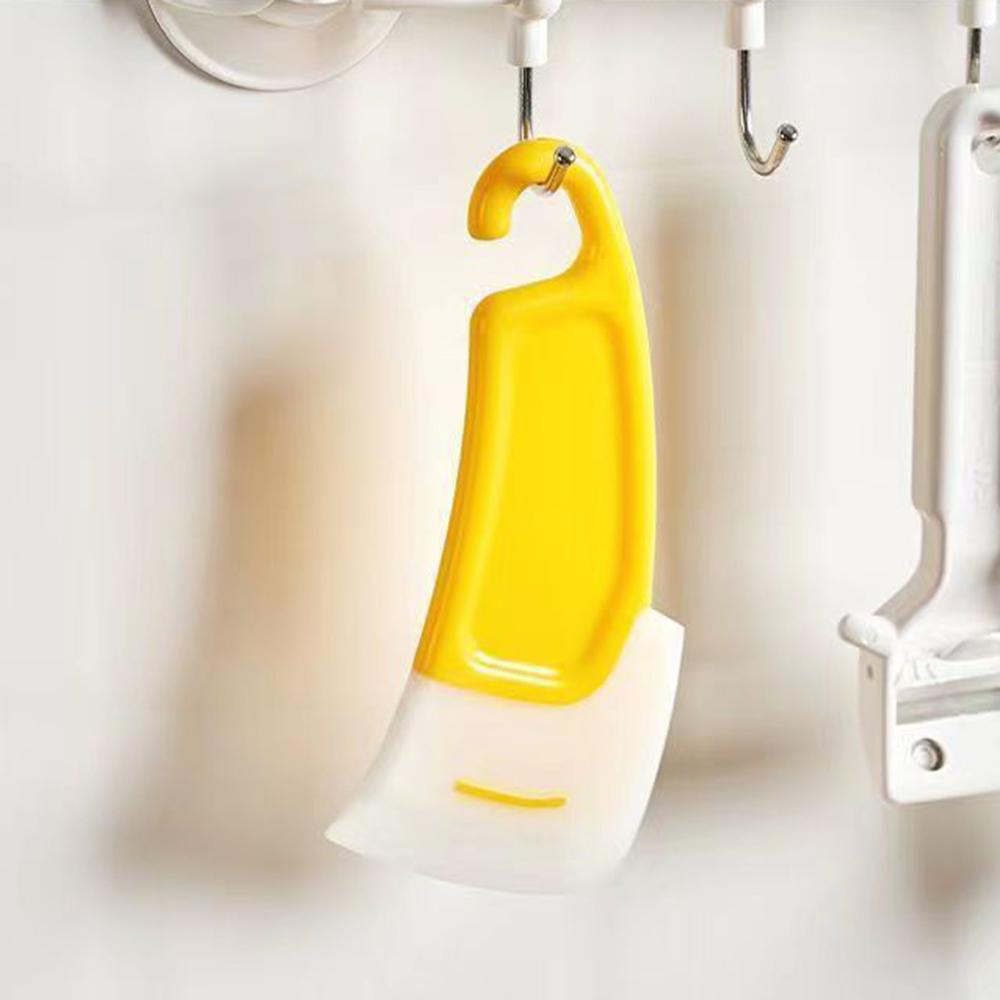 1 шт./2 шт. Кухонный мягкий скребок для очистки для удаления жира и нагара со дна сковороды, мягкая головка, силиконовый очиститель