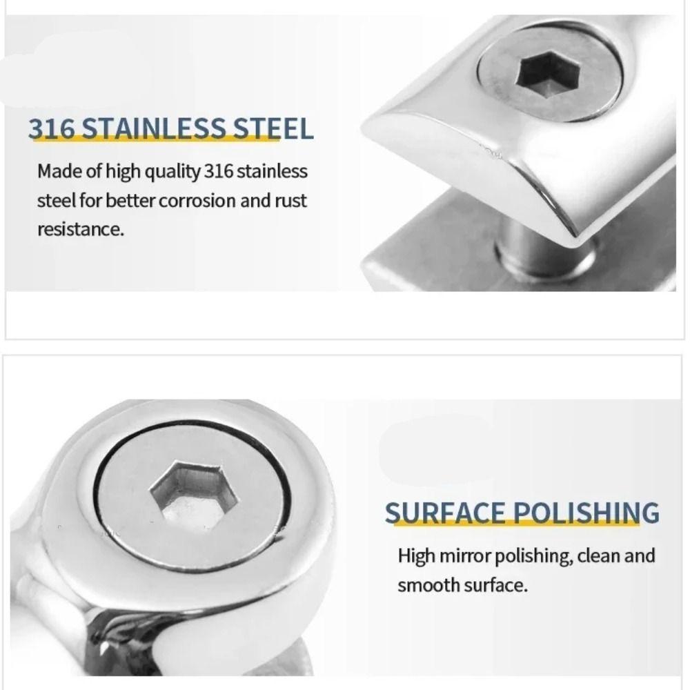 316 Boat Anchor Stainless Steel Anchor Accessories Durable Anchor Connector  Boats 6mm-8mm