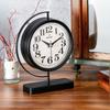 Декоративные металлические настольные часы Maniera с бесшумным механизмом, 2 разных цвета, украшение для дома, настольные и настольные часы, стильные часы для дома