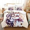 Аниме Каваи Молодые Девушки Nekopara Комплект Постельного Белья 3D Печать Подходит для Спальни Мягкий Комплект Пододеяльника С Наволочками Дети Дети Домашний Текстиль