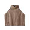 High Neck Pullover Knitted Cashmere Scarf Women'S Versatile Warm Neck Cover False Collar Shawl