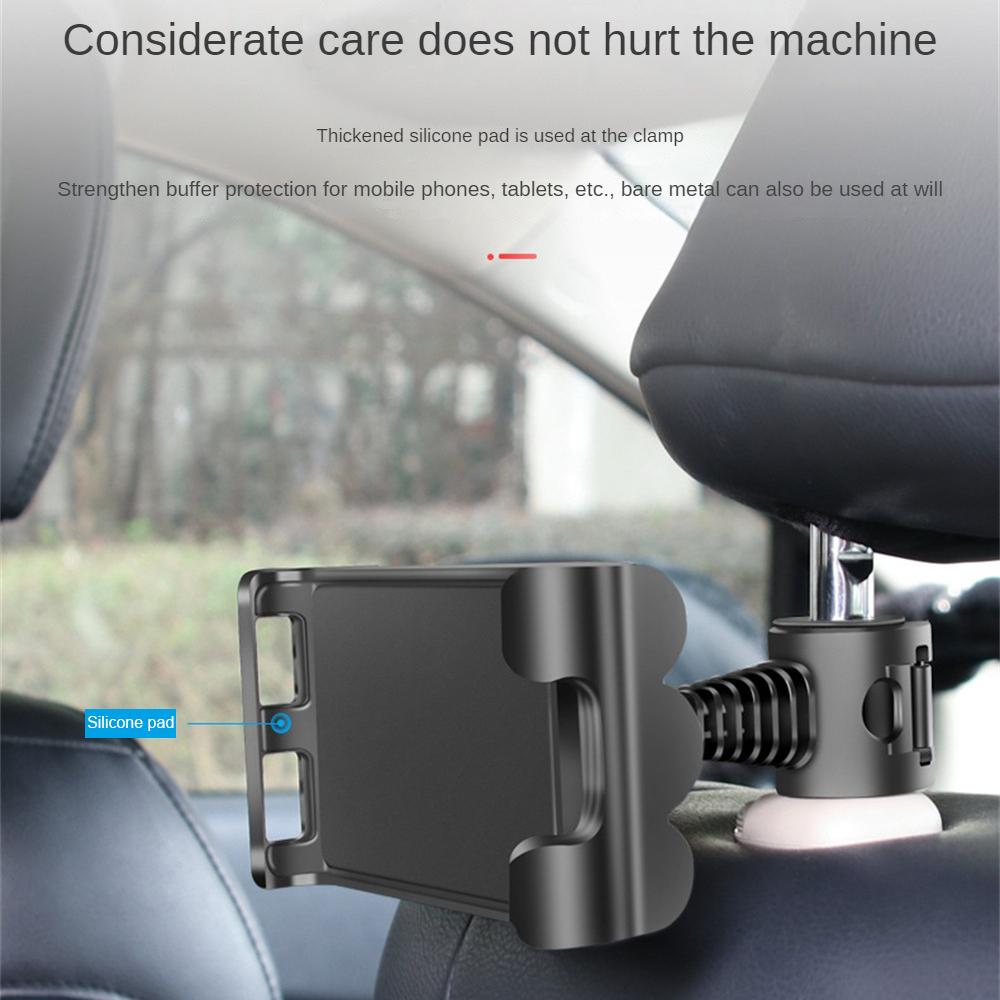 Rear Seat Bracket Durable 360 Degree Rotation Universal Automotive Supplies Mobile Phone Holder Practical Stable Abs