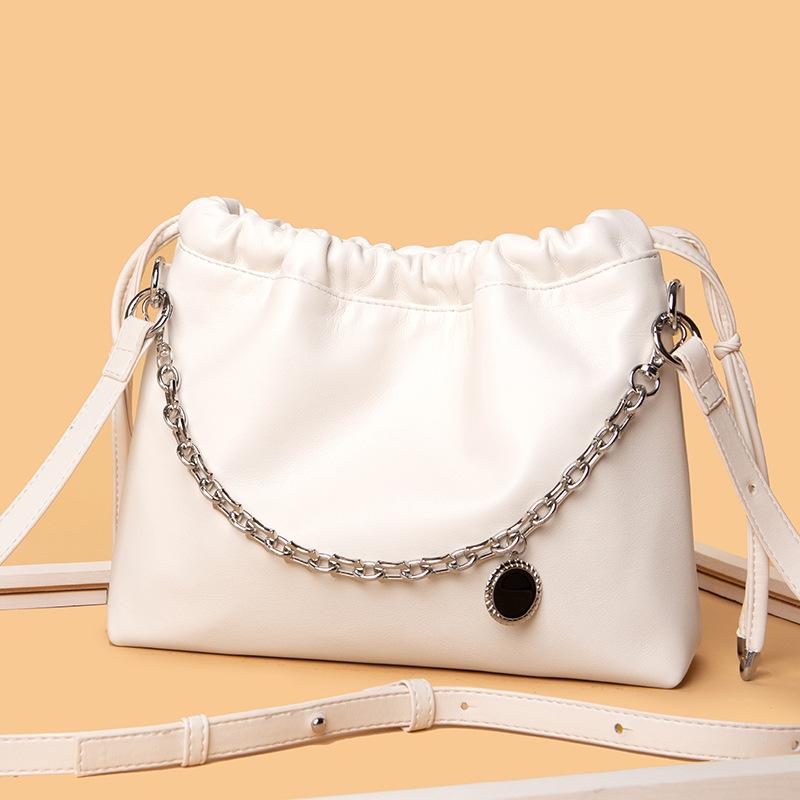 Кожаная плиссированная сумка Cloud Bag Premium Underarm Bag Commuter Fashion Shoulder Crossbody Bag