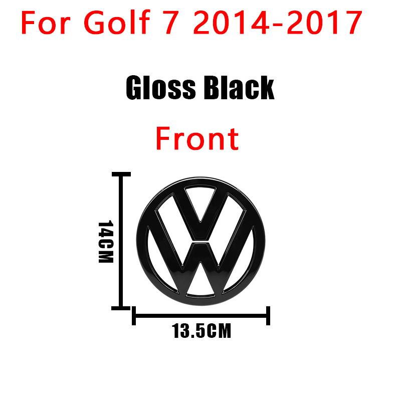 YKPSC1 1Pcs VW 3D Car Cover Front Grille Badge Rear Trunk Emblem Decals Accessories For Volkswagen Golf 7 7.5 MK7 MK7.5 GTI R Rline GTD