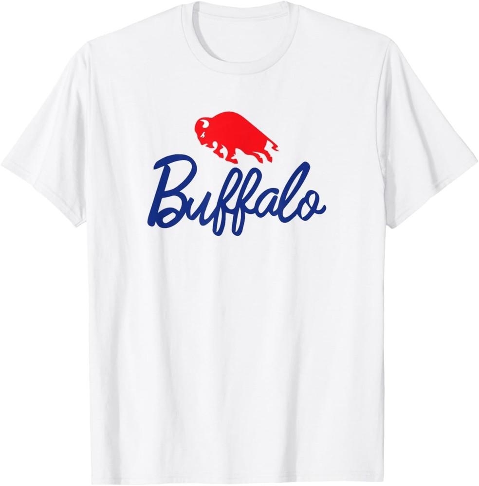Buffalo Charging red Bison - NY New York 716 Pride Cute BUF T-Shirt