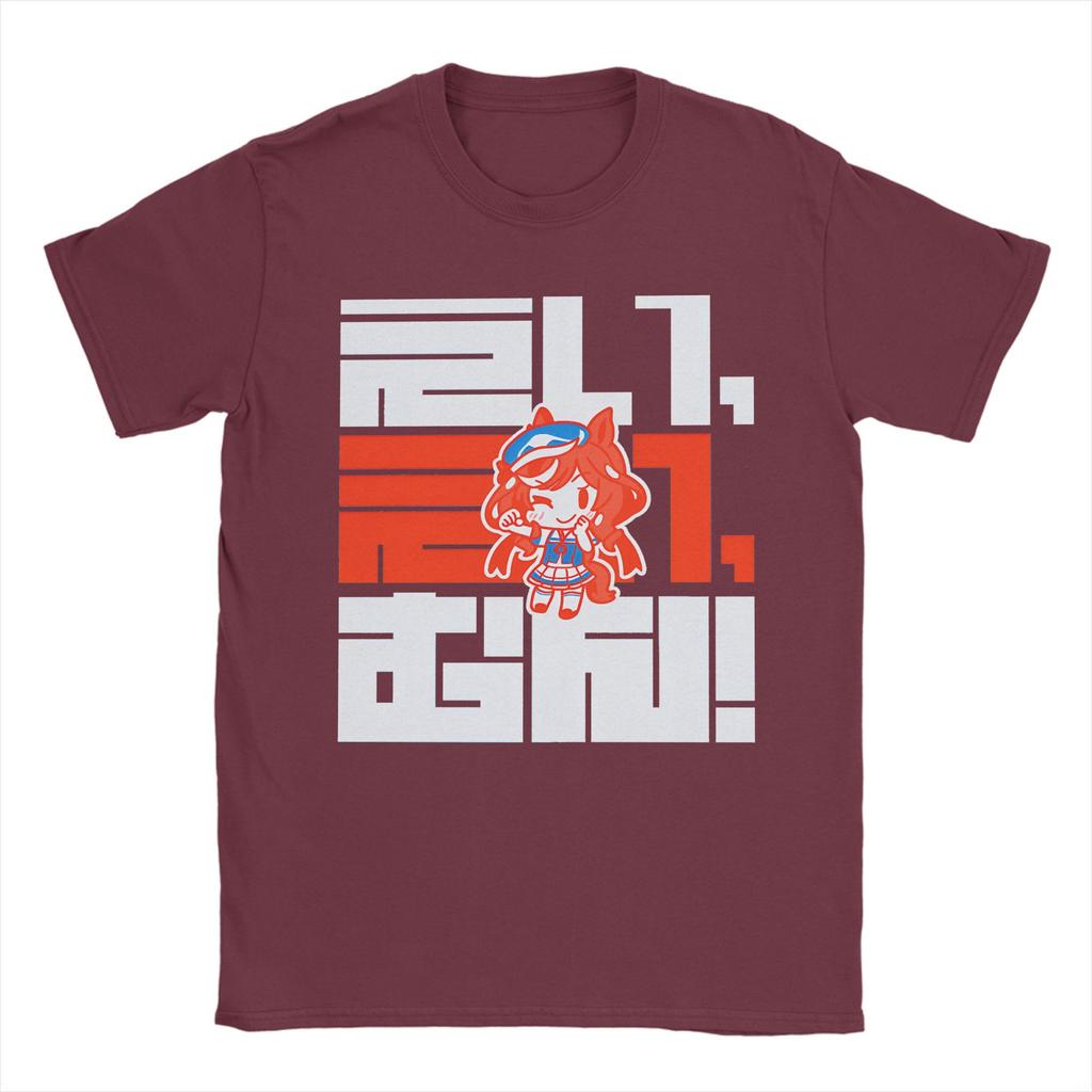 Мужские футболки Uma Musume Pretty Derby Хлопковая одежда Летняя футболка с коротким рукавом Круглый вырез Модный классный принт Футболка Большой размер