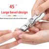 Professional large-opening nail clippers, exquisitely crafted slanted and flat nail clippers splash-proof high-quality nail care