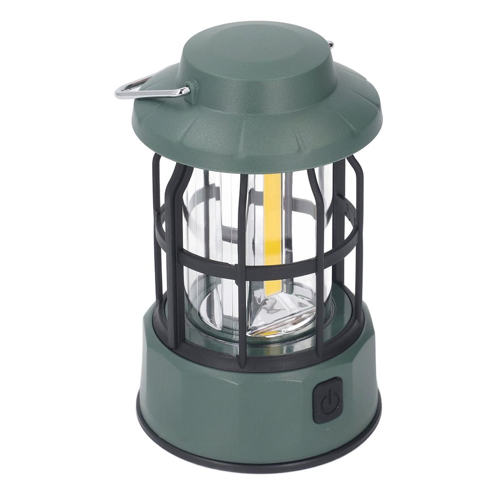 Camping Lantern Rechargeable 3 Gears IPX4 Water Resistant Retro Portable Tent Lamp for Emergency Pow