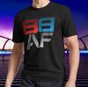 Унисекс футболка BB AF с активным логотипом, размеры S-5XL