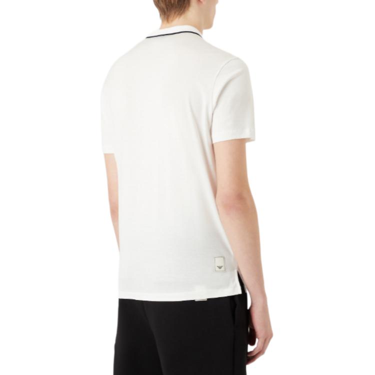 EMPORIO ARMANI Logo-patch Polo Shirt 3R1F66-1JUVZ-0101
