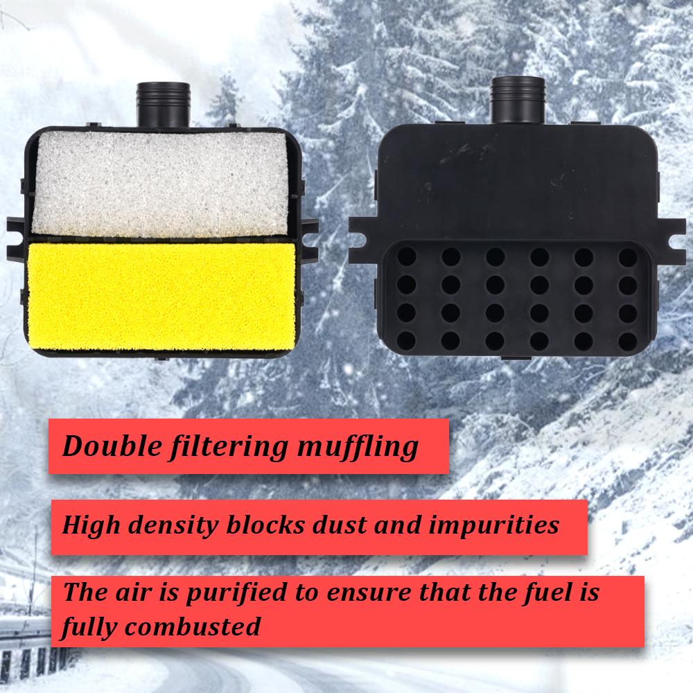 Универсальный воздушный фильтр для автономного отопителя 12В 24В Подходит для дизельных отопителей 2 кВт 5 кВт 8 кВт Высокая эффективность нагрева Автомобильные аксессуары