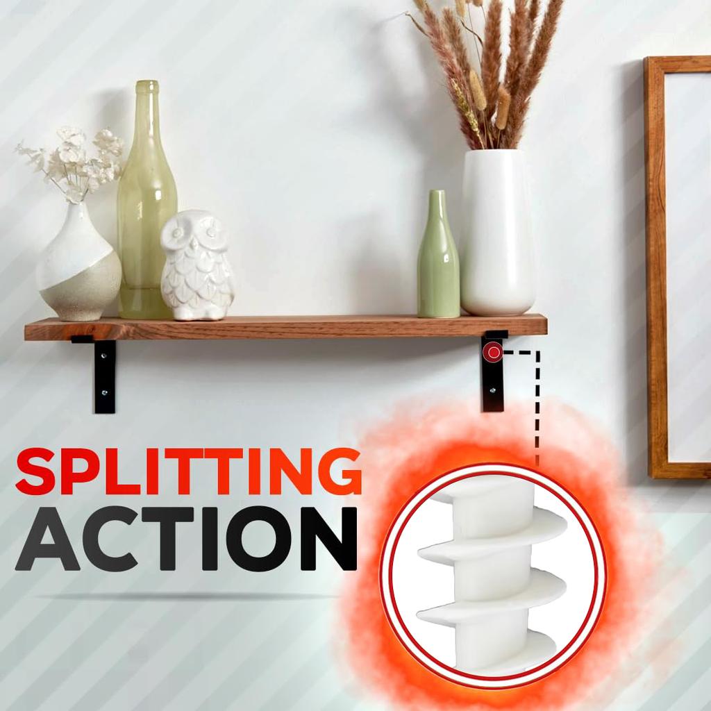 VKKM #8 X 1-1/4'' Self-Drilling Zinc Plated Drywall Anchors with Screws - 30 To 240-Piece Pack for Heavy Duty Wall Mounting