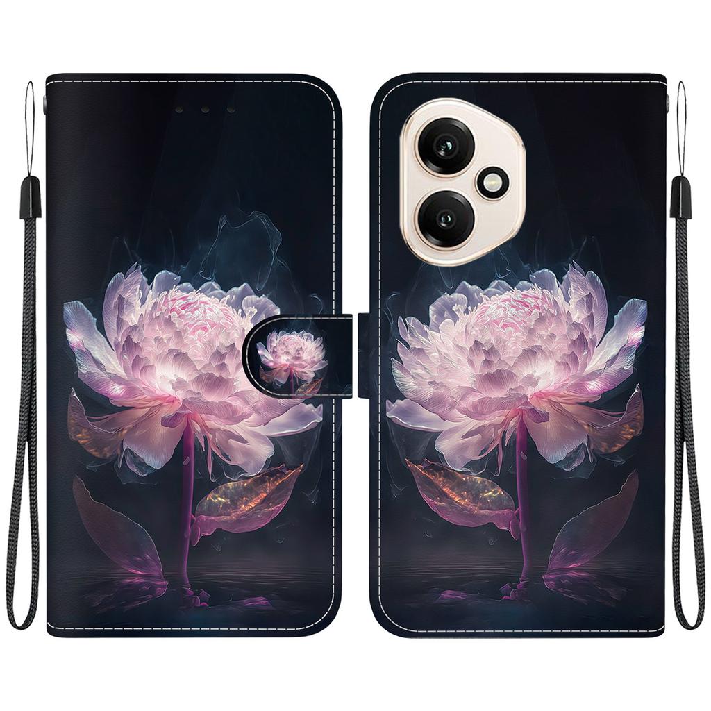 For Honor 400 5G (Global) Wallet Phone Case Anti-Drop Pattern Printing Leather Flip Cover with Strap