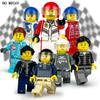 8pcs M8069 City Pro Series Driver Doll Blocks Splice Character Doll Children's Toys