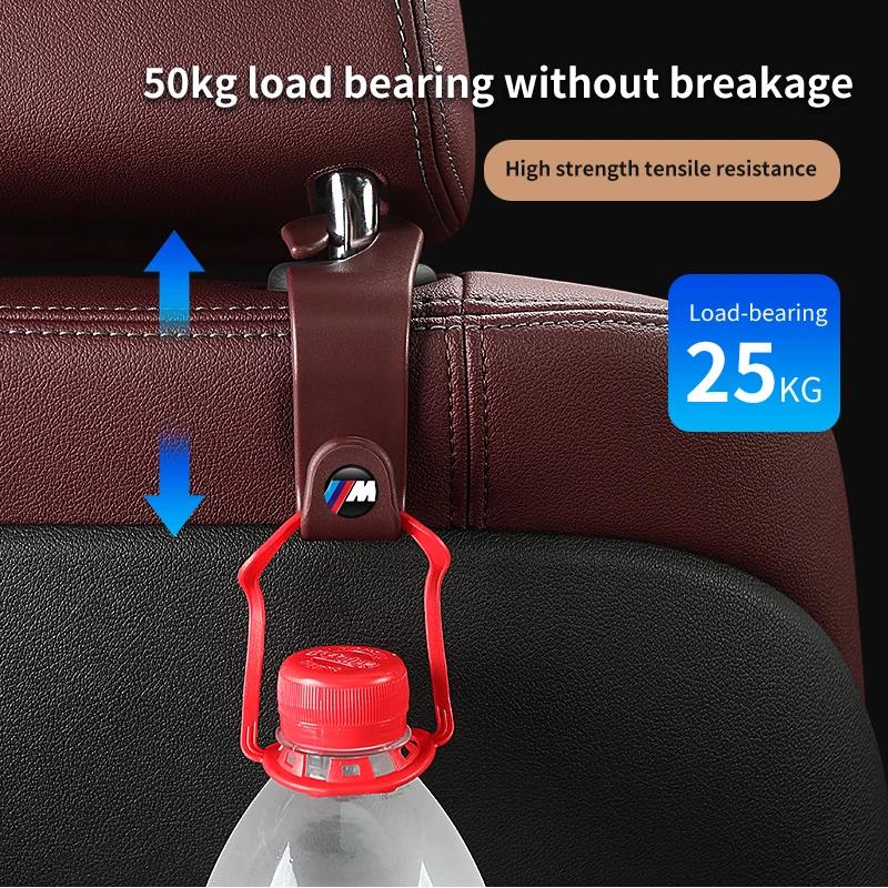 BABD1 2025 Hot Car Interior Seat Hooks Sundry Storage Holder For BMW M Power I3 G08 F15 F16 G20 G30 G11 G12 E36 E34 F94 F95 F97 F98 F9