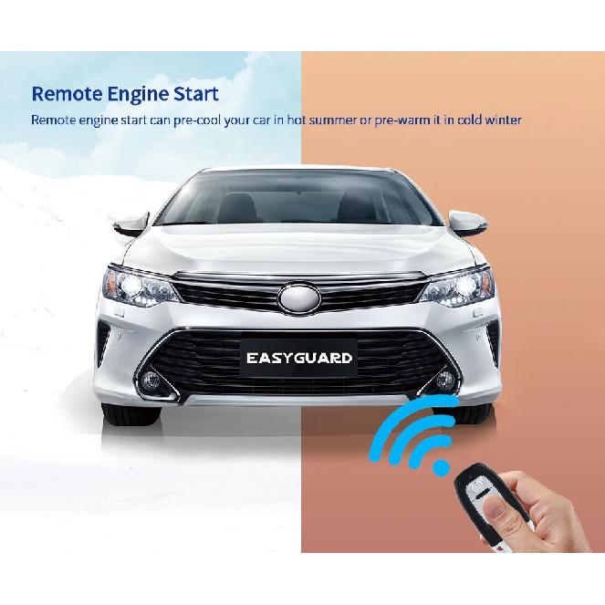 Качественная автомобильная сигнализация Easyguard с пассивным бесключевым доступом, код-сканирующий, автозапуск, запуск кнопкой, NFC-клавиатура, 12В пост. тока