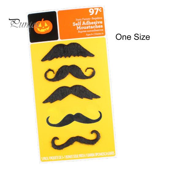 5 шт., искусственная борода, реалистичная, стильная, декоративная, простая в использовании, самоклеющаяся, без запаха, легко удаляемая, поддельные усы, принадлежности для Хэллоуина