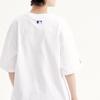 New MLB Drop Shoulder Sleeve T-Shirt Unisex Ecru 3ATSM0333-07WHS
