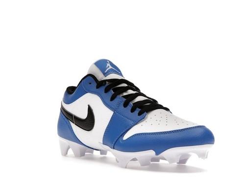 Jordan 1 TD Шиповки Низкие Белые Черные Королевские - FJ6245-104