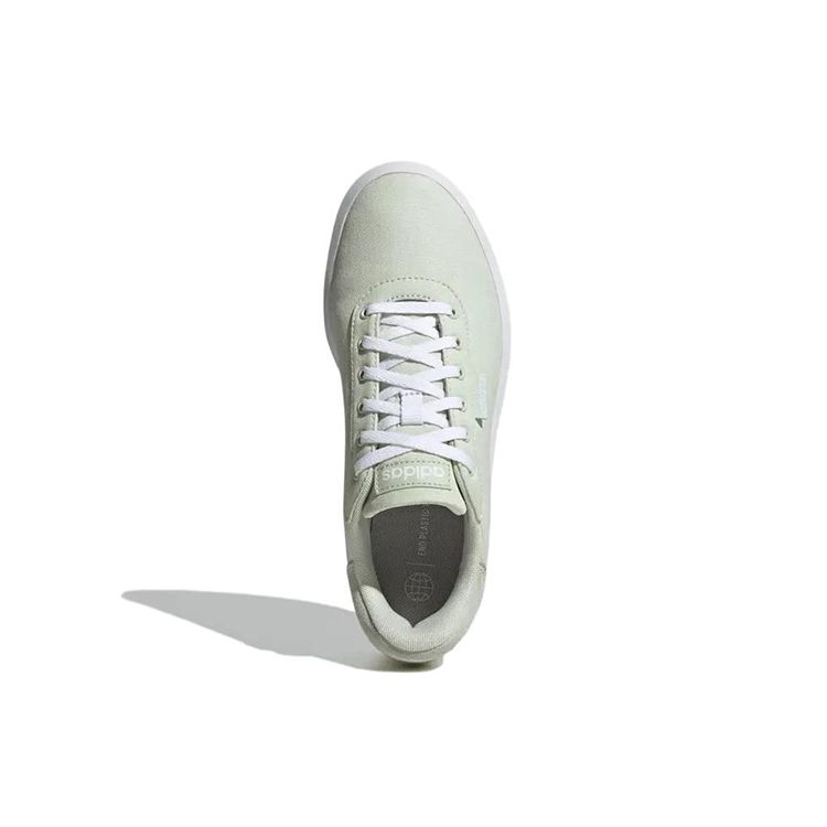 adidas Neo Grand Court Platform Холщовые Толстая Подошва Нескользящие Износостойкие Низкие Кеды Женские кроссовки Зеленый GW6907