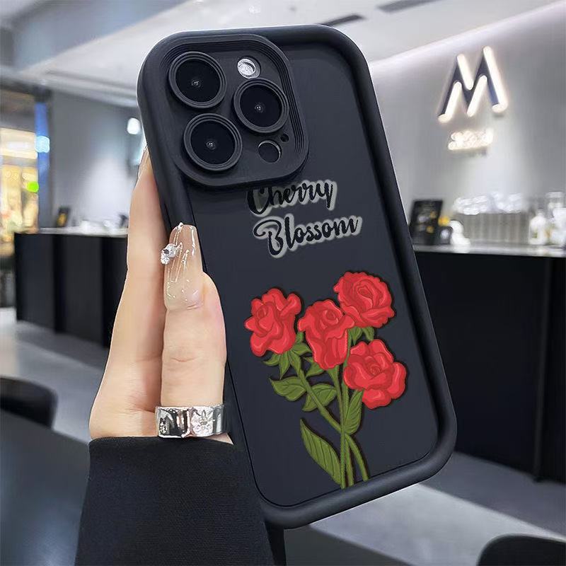 Красная роза подходит для чехла мобильного телефона iphone16pro Apple 15 импортный 1413promax новый 12x11.