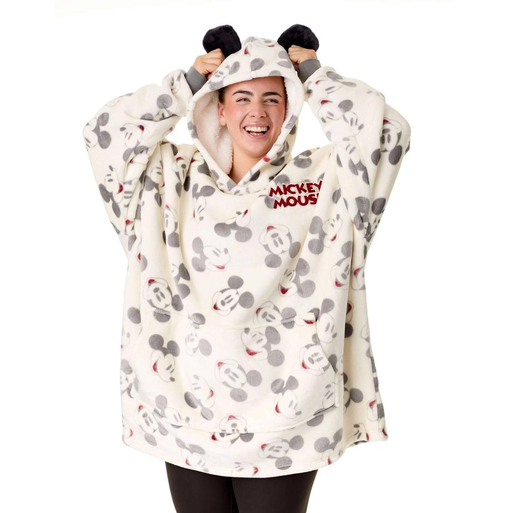 Disney Womens/Ladies Mickey Mouse Hoodie Blanket