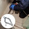 Разблокировщик цепи для канализации Гибкая конструкция Очиститель стоков Пружина для удаления засоров в трубах Инструмент для обслуживания ПВХ труб